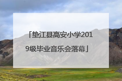 垫江县高安小学2019级毕业音乐会落幕
